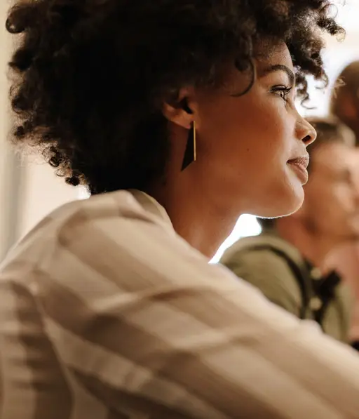 woman interested in AI